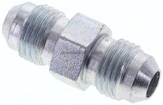 Doppelnippel UNF 1/2"-20(JIC)-UNF 1/2"-20(JIC), Stahl verzinkt