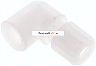 Winkel-Aufschraubverschraubung G 1/4"-8x6mm, PVDF