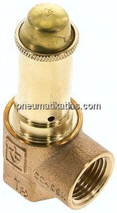 TÜV-Ecksicherheitsventil G 1/2", 1,5 bar