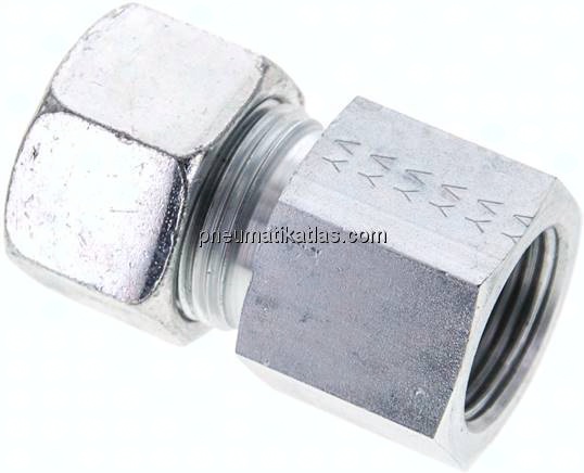 Aufschraub-Schneidringverschr. M 27x2-20 S (M30x2), Stahl verzinkt