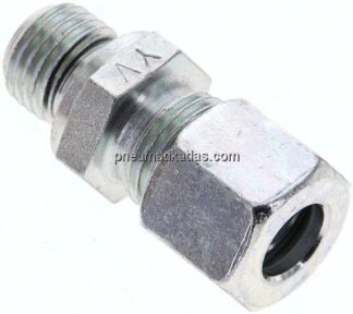 Gerade Schneidringverschr. M 14x1,5-10 L (M16x1,5), Stahl verzinkt
