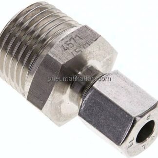 Gerade Schneidringverschr. R 1/2"-6 L (M12x1,5), 1.4571