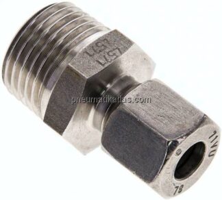 Gerade Schneidringverschr. R 1/2"-8 L (M14x1,5), 1.4571