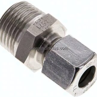 Gerade Schneidringverschr. R 1/2"-10 L (M16x1,5), 1.4571