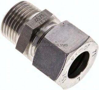 Gerade Schneidringverschr. R 1/2"-15 L (M22x1,5), 1.4571