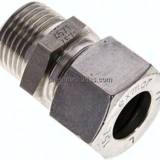 Gerade Schneidringverschr. R 1/2"-15 L (M22x1,5), 1.4571