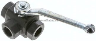 Hochdruck-3-Wege Kugelhahn, L-Bohrung, G 3/4", 0 - 350bar