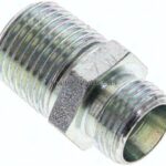 Gerade Schneidringverschr. NPT 1/2"-12 L (M18x1,5), ohne Mutter & Schneidring, Stahl verzinkt