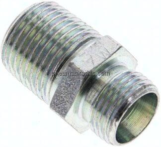 Gerade Schneidringverschr. NPT 1/2"-12 L (M18x1,5), ohne Mutter & Schneidring, Stahl verzinkt
