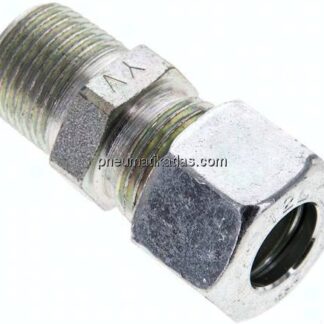 Gerade Schneidringverschr. NPT 3/8"-12 L (M18x1,5), Stahl verzinkt