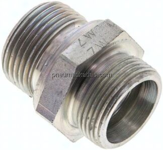 Gerade Schneidringverschr. G 3/4"-18 L (M26x1,5), ohne Mutter & Schneidring, Stahl verzinkt