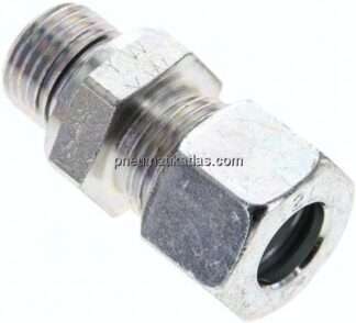 Gerade Schneidringverschr. M 16x1,5-12 L (M18x1,5), Stahl verzinkt