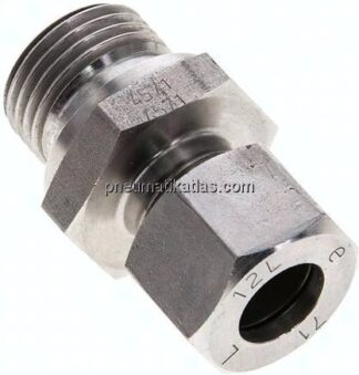 Gerade Schneidringverschr. G 1/2"-12 L (M18x1,5), 1.4571