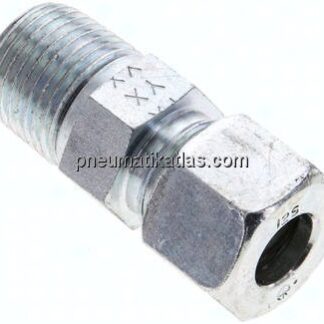 Gerade Schneidringverschr. NPT 1/2"-12 S (M20x1,5), Stahl verzinkt