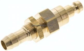 Schott-Kupplungsstecker (NW5) 9 (3/8")mm Schlauch, Messing