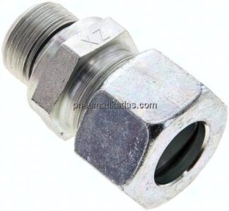 Gerade Schneidringverschr. M 18x1,5-15 L (M22x1,5), Stahl verzinkt