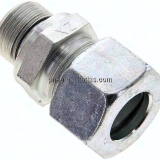 Gerade Schneidringverschr. M 18x1,5-15 L (M22x1,5), Stahl verzinkt