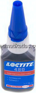 LOCTITE Sekundenkleber, 20 g, für Metalle und Kunststoffe, schlagzäh