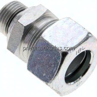 Gerade Schneidringverschr. M 18x1,5-18 L (M26x1,5), Stahl verzinkt