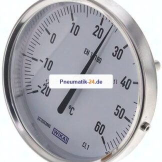 Bimetallthermometer, waagerecht D100/-20 bis +60°C/63mm