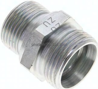 Gerade Schneidringverschr. G 3/4"-22 L (M30x2), ohne Mutter & Schneidring, Stahl verzinkt