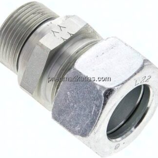 Gerade Schneidringverschr. M 26x1,5-22 L (M30x2), Stahl verzinkt