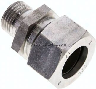 Gerade Schneidringverschr. G 1/2"-22 L (M30x2), 1.4571