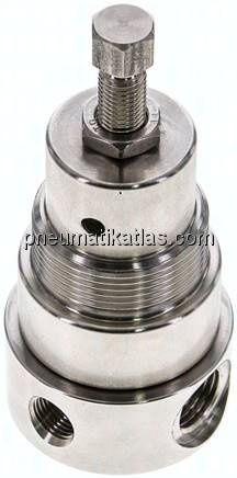 Druckregler, 1.4404, G 1/4", 0,1 - 1,5bar (nicht rücksteuerbar)