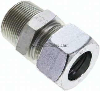 Gerade Schneidringverschr. NPT 1-1/4"-30 S (M42x2), Stahl verzinkt