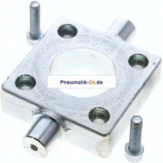 ISO 15552-Flanschschwenkbefestigung 63 mm, Stahl verzinkt
