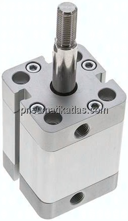 Kompaktzylinder, einfachwirkend, Kolben 32mm, Hub 25mm