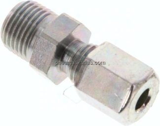 Gerade Schneidringverschr. R 1/8"-4 LL (M8x1), Stahl verzinkt