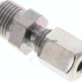 Gerade Schneidringverschr. R 1/8"-4 LL (M8x1), Stahl verzinkt