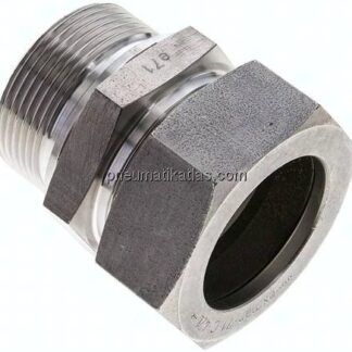 Gerade Schneidringverschr. G 1-1/2"-42 L (M52x2), 1.4571