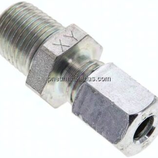 Gerade Schneidringverschr. NPT 1/4"-6 L (M12x1,5), Stahl verzinkt