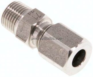 Gerade Schneidringverschr. R 1/8"-6 LL (M10x1), 1.4571
