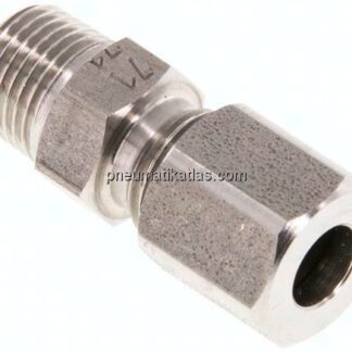 Gerade Schneidringverschr. R 1/8"-6 LL (M10x1), 1.4571