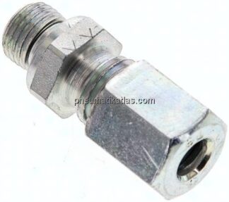 Gerade Schneidringverschr. M 10x1-6 L (M12x1,5), Stahl verzinkt