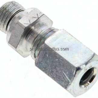 Gerade Schneidringverschr. M 10x1-6 L (M12x1,5), Stahl verzinkt