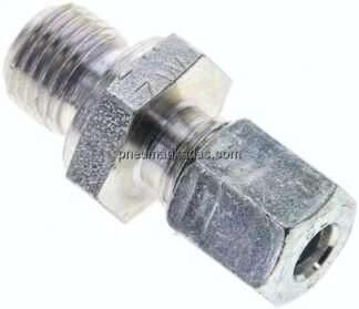 Gerade Schneidringverschr. G 1/4"-6 L (M12x1,5), Stahl verzinkt