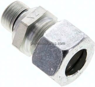 Gerade Schneidringverschr. M 16x1,5-15 L (M22x1,5), Stahl verzinkt