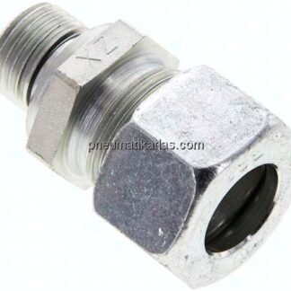 Gerade Schneidringverschr. M 16x1,5-15 L (M22x1,5), Stahl verzinkt