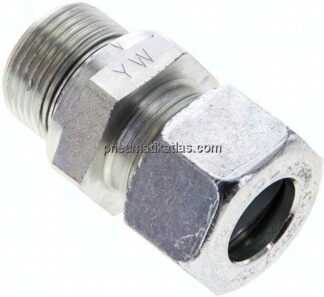 Gerade Schneidringverschr. M 22x1,5-15 L (M22x1,5), Stahl verzinkt