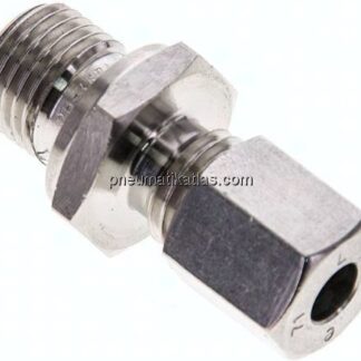 Gerade Schneidringverschr. G 1/4"-6 L (M12x1,5), 1.4571