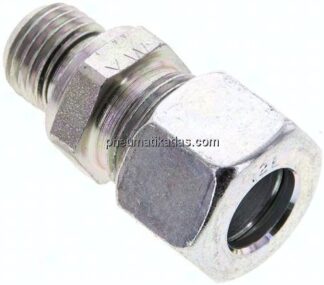 Gerade Schneidringverschr. M 14x1,5-12 L (M18x1,5), Stahl verzinkt