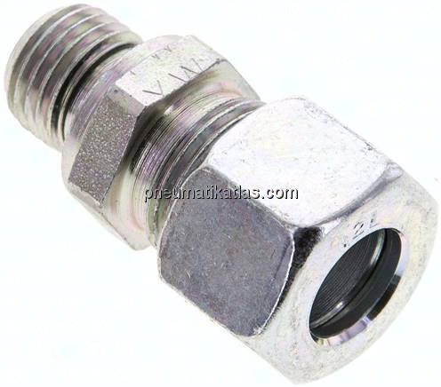 Gerade Schneidringverschr. M 14x1,5-12 L (M18x1,5), Stahl verzinkt