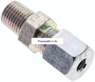Gerade Schneidringverschr. NPT 1/4"-6 S (M14x1,5), Stahl verzinkt