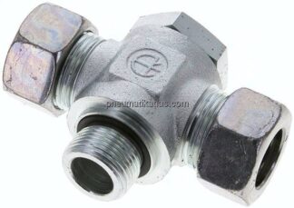 T-Schwenkverschraubung G 3/4"-22 L (M30x2), Stahl verzinkt