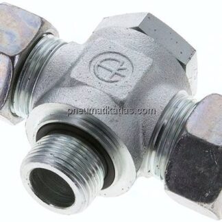T-Schwenkverschraubung G 3/4"-22 L (M30x2), Stahl verzinkt