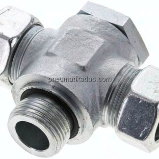 T-Schwenkverschraubung G 1"-28 L (M36x2), Stahl verzinkt